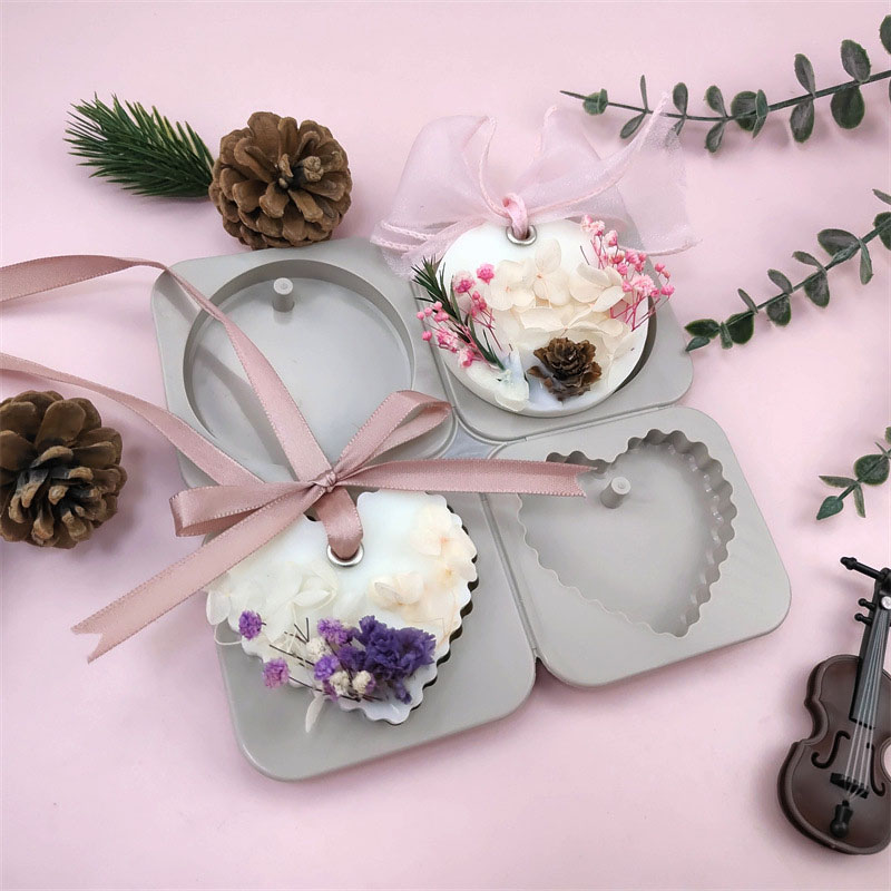 Home Fragrance Sachet - Yuvarlak Kalp Şeklinde Kokulu Balmumu Eritme