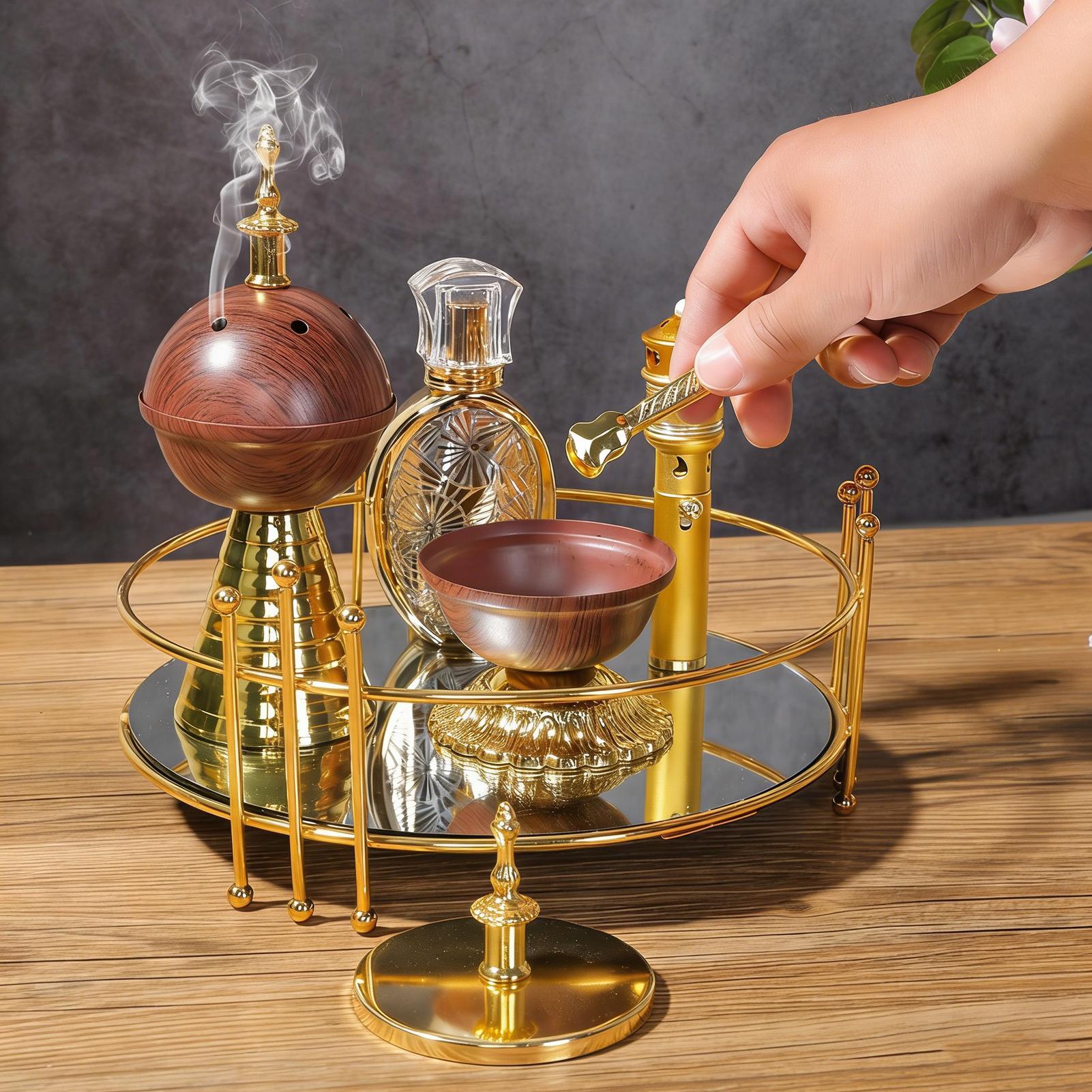 Home Fragrance Incense - Uzun Saplı Metal Küçük Klipsli Tütsü