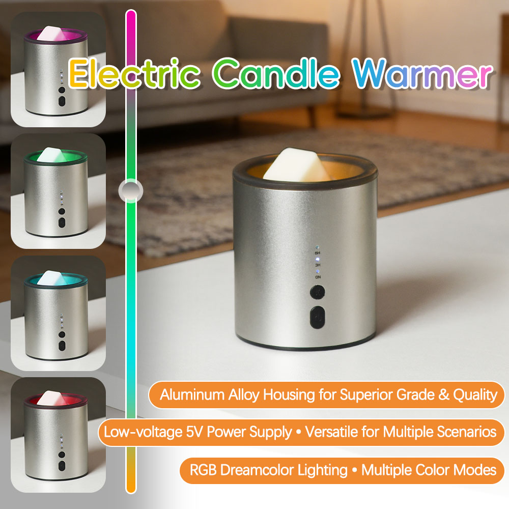 Home Fragrance Incense - Aromaterapi için Metal Balmumu Isıtıcı, Elektrikli